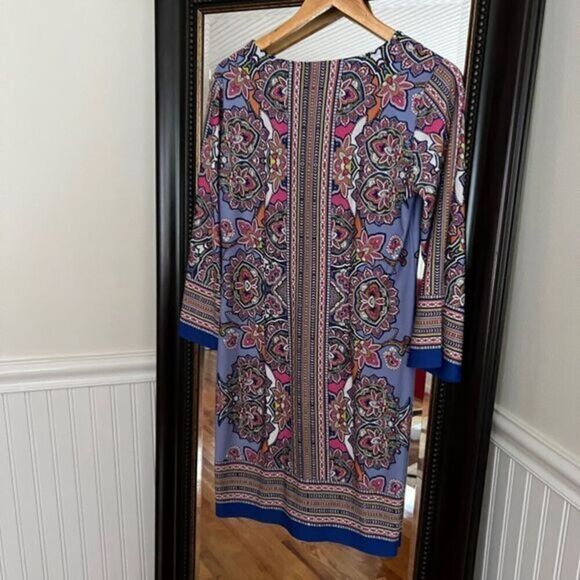 Melissa Paige Bon Voyage Bluebill Shift Dress Size Small NWT - Picture 3 of 6